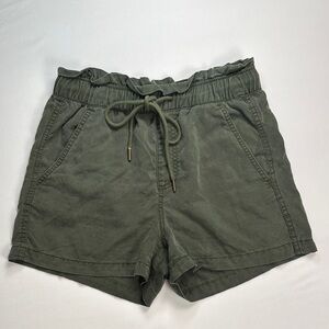 Loft Women’s Olive Green Pull On Tie Waist Casual Shorts